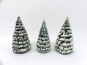 3x Baum Rauhreifbaum Tannenbaum schneebedeckt Erzgebirge W. Glöß - Picture 1 of 8