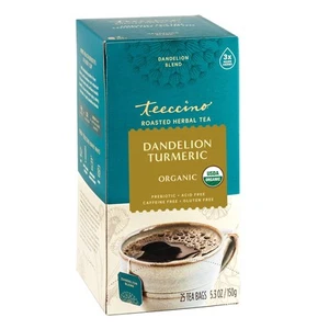 Dandelion Turmeric Tea - Caffeine-Free, Organic, Roasted Herbal Tea with Preb... - Picture 1 of 7