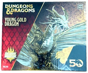 Dungeons & Dragons Young Gold Dragon Exclusive Miniature Gary Con 50th ***NIB*** - Picture 1 of 10