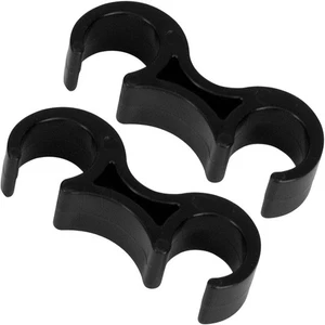 Plastic Folding Chair Alignment Clips Black 2 Pack Ganging Clip Chair Organizer - Picture 1 of 2