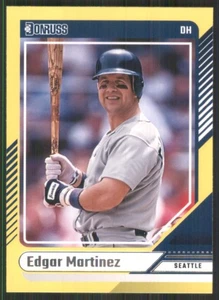 2024 Donruss Yellow Flood #98 Edgar Martinez Seattle Mariners TW792 - Foto 1 di 2