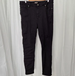 Belle Curve Black Jeans Size 16+ Women's Teen High Rise Stretch Denim Pants - Picture 1 of 7