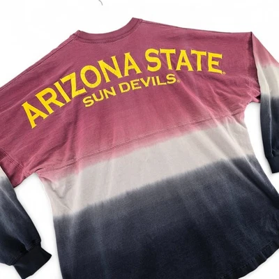Arizona State Sun Devils Spirit Jersey Ombre Long Sleeve Fanatics XL USA Made - Image 1 of 4