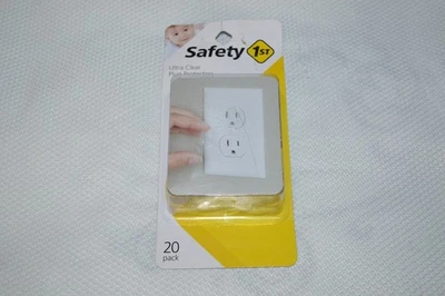 SEGURIDAD 1ª ~ PROTECTORES ENCHUFE ULTRA TRANSPARENTES ~ PAQUETE DE 20 ~ NUEVO Foto 1 de 2