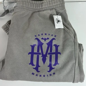 Neu mit Etikett Haunted Mansion Disney Jogginghose Erwachsene M grau Jogginghose - Bild 1 von 6