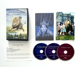 The Chronicles Of Narnia DVD Set -BBC 3 Discs C.S. Lewis Lion Witch & Wardrobe - Picture 1 of 5