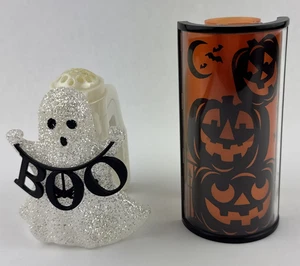 Bath Body Works Pumpkin Halloween Plug In Diffuser Night Light & Boo Ghost - Picture 1 of 12