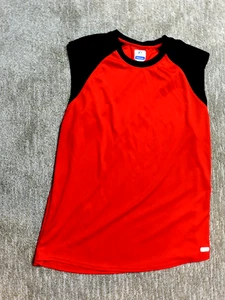 Russell Brand Dri Power 360 Herren Gr. L Rot/Schwarz Ärmelloses Hemd 46" Brustumfang - Bild 1 von 3