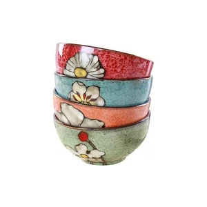 Ceramic Bowls For Kitchen, 28oz - Bowl Set of 4 - For Cereal, Salad, Pasta, S... - Picture 1 of 7