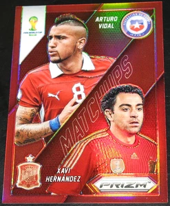 Copa Mundial Prizm 2014 Arturo Vidal Xavi Hernández Matchups rojo Prizm # 120/149 - Imagen 1 de 3