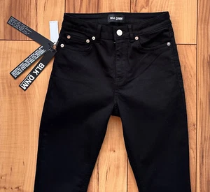 100%ORIG BLK DNM FRANKLIN BLACK SKINNY STRETCH JEANS GR. W25 L32 NEU MIT ETIKETT - Bild 1 von 11