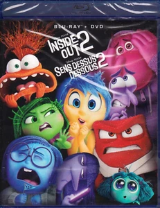 DISNEY PIXAR INSIDE OUT 2 BLURAY & DVD SET with Amy Poehler & Maya Hawke - Picture 1 of 2