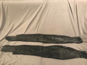 Medieval Renaissance Blackened Flat Ring Chainmail Chausses Leggings XL - Picture 1 of 1
