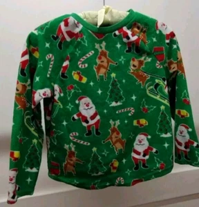 Santa Claus Long Sleeve The Children's Place Size 7 CHRISTMAS Candy Cane UNISEX - Picture 1 of 11