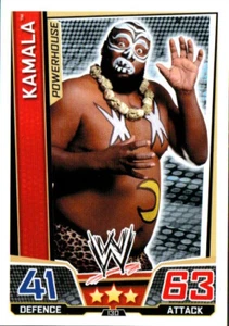 2013 Topps Slam Attax Superstars UK Wrestling Card #130 Kamala - Picture 1 of 1