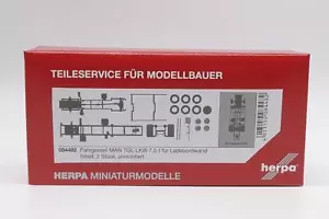 D107 Herpa telaio camion MAN TGL 7,5 to per sponda di carico, 2 pezzi NUOVO 084482 - Foto 1 di 4