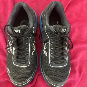 GDEFY Gravity Defyer Mighty Walk Shoes Black Blue TB9024MLU-W Men's Size 11 US - Picture 1 of 22