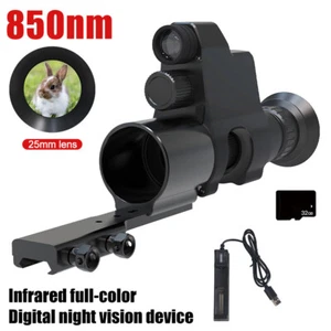 4x25mm IR Nachtsicht Monokular mit Schienenhalterung 1080P Jagd Zielfernrohr Kamera - Bild 1 von 21