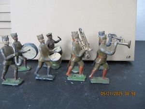Military Marching Band Lead Toy Figurines Lot of 10 - Bild 1 von 3