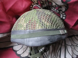 GENUINE BRITISH AIRBORNE FORCES & PARACHUTE REGIMENT PARATROOPER PARA HELMET M - Picture 1 of 24