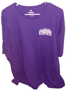 NCAA TCU Horned Frogs Fiesta Bowl Champions 2022 Men's 4XL Purple Fanatics Shirt - Picture 1 of 4