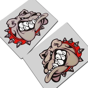 BRITISH BULL DOG Motorcycle ENGLAND graphics stickers x 2 pieces.WORLD CUP - Picture 1 of 3
