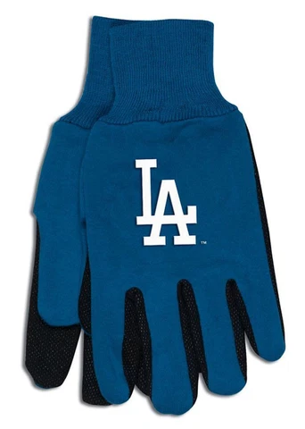 Los Angeles Dodgers Two Tone Adult Size Gloves [NEW] NFL Work Hands Scarf Hat Cover