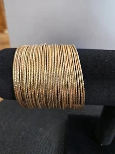 Breites Manschettenarmband in gold - Bild 1 von 5