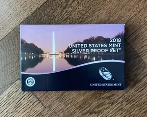 2018 United States Mint Silver Proof Set and Silver Proof Quarter Set w/COA - Picture 1 of 2