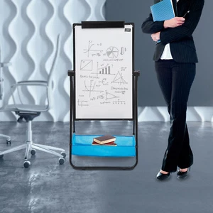 Portable Dry Erase Board with Stand,Height Adjustable&360° Rotating U Whiteboard - Picture 1 of 18