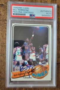 1979-80 TOPPS FIRMATA ROOKIE CARD BILL ROBINZINE KINGS JAZZ DEPAUL # 68 PSA DNA - Foto 1 di 1