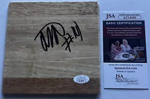 ASA NEWELL SIGNED 6X6 PARQUET FLOORBOARD GEORGIA BULLDOGS BASKETBALL JSA COA - Picture 1 of 1