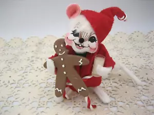 Annalee Mouse 2006 Navidad galleta de jengibre y estola de leche de Santa - Imagen 1 de 9