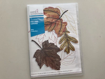 CD bordado apliques Anita Goodesign - hojas caídas Foto 1 de 2