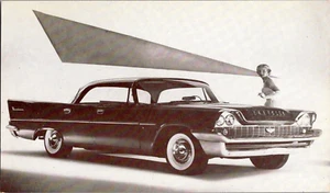Postkarte 1958 Chrysler Windsor 4-türig Hardtop Händler Versorgung unbespielt - Bild 1 von 2