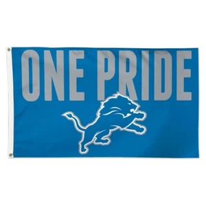 Detroit Lions bandiera slogan squadra 3x5 piedi Super Bowl NFL - Banner regalo ideale - Foto 1 di 1