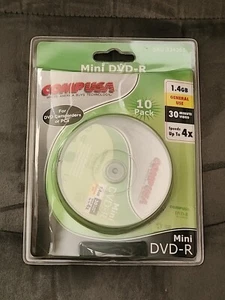 Rare Compusa Comp USA Vintage Mini Dvd-r 10 Pack - Picture 1 of 2