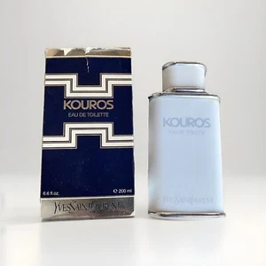 Kouros Yves Saint Laurent 200 ml 6.6oz POUR SPLASH RARE VTG 86-93 Formula LARGE - Picture 1 of 24