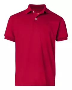 Hanes Youth Ecosmart® Jersey Polo 054Y - Picture 1 of 48