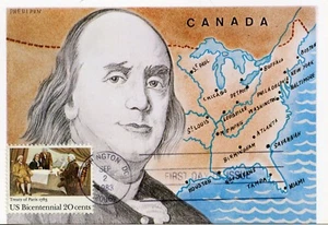Maximum Postcard First Day // Treaty of Versailles 1983 / United States - Picture 1 of 2