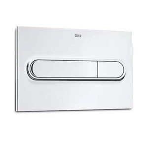 Roca In-wall Pl1 Flush Plate Dual Flush Chrome For Wc Frame Concealed Cistern - Picture 1 of 2