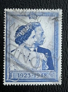 Gran Bretaña 268 / 1948 Rey Jorge VI KGVI y Reina Isabel QE Sello / Usado - Imagen 1 de 2