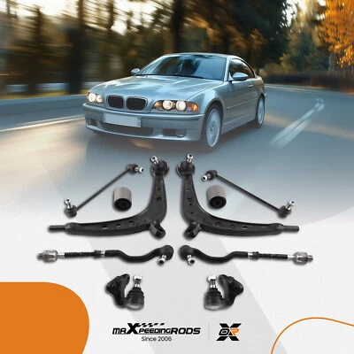 10x Brazos de control Rótula Rótula Kit de retención de varillas de amarre para BMW E46 325xi 330xi Foto 1 de 4
