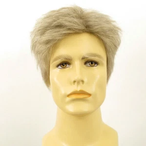Peluca hombre cabello 100% natural blanco y gris BENOIT 51 - Picture 1 of 8