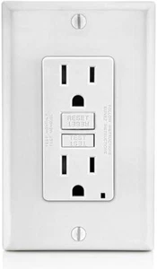 Leviton GFCI Outlet GFTR1-KW 15A-125V - Picture 1 of 2