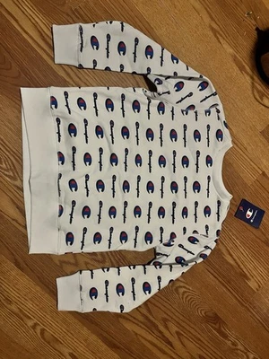 Свитер детский Champion размер маленький белый логотип - Изображение 1 из 4