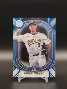 2025 Topps Tribute Jacob Wilson RC #86 Rookie Card Blue Parallel /150 Athletics - Picture 1 of 2