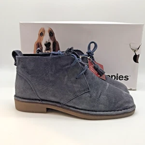 Hush Puppies Cyra Catelyn Blue Suede Chukka Boots Women's 7.5W Desert Shoes - Picture 1 of 13