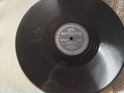 Elvis Presley  78 T 10"  Loving You Teddy Bear Rare Import Canada VG  - Photo 1/3