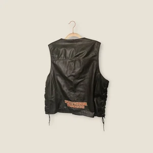Chaleco de cuero Harley Davidson RN 103819 XL negro motociclista  - Imagen 1 de 12